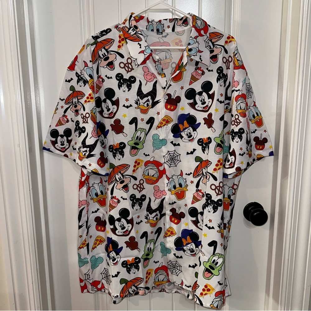 Disney Character Halloween Button up! New in bag!! 2XL